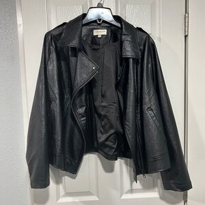 Skies Are Blue Vegan Leather Jacket